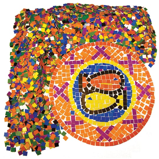 Roylco® Double Color Mosaic Squares, 10,000ct.